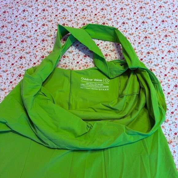 Outdoor Voices Cross Back Dress In Grasshopper - Picture 5 of 6